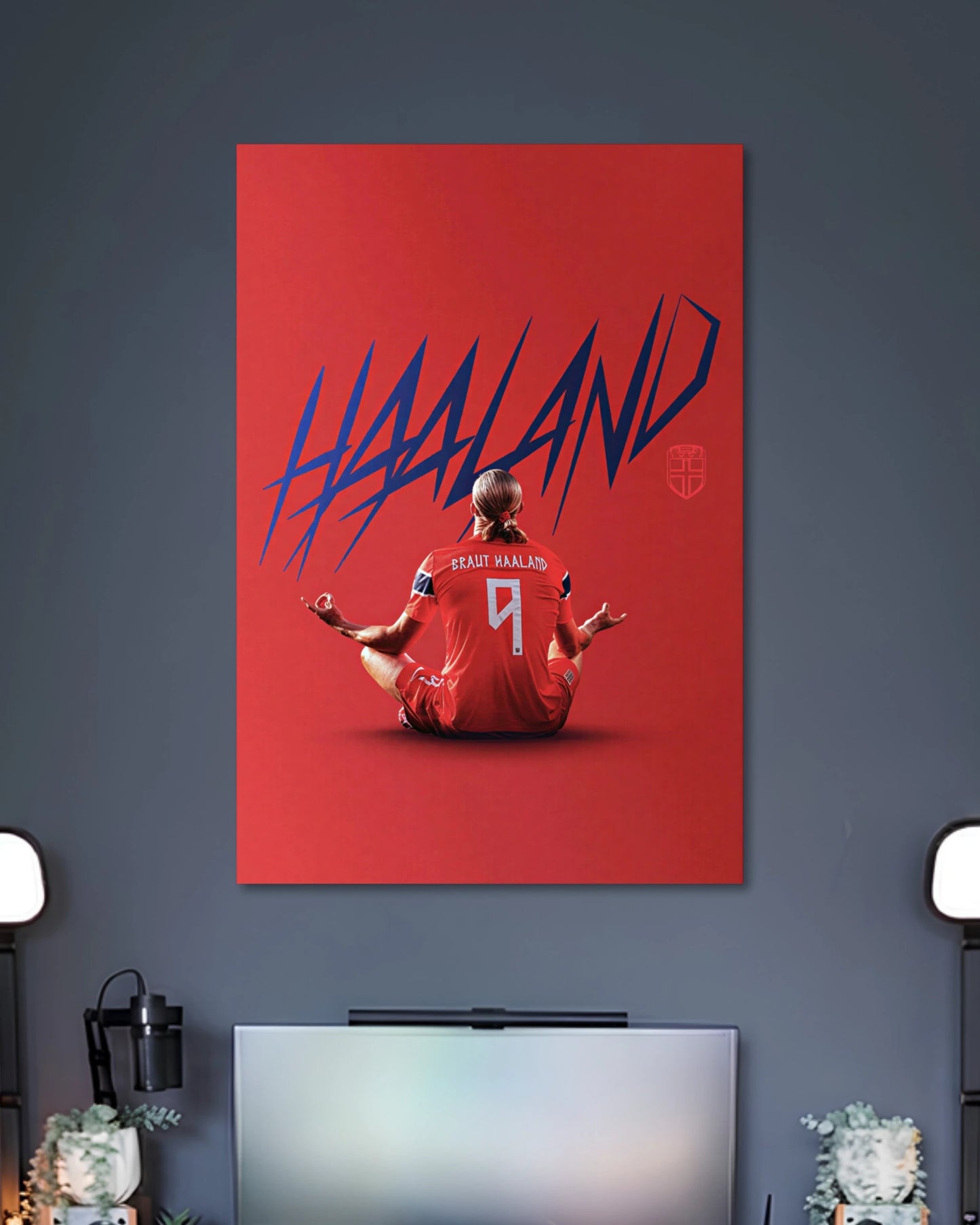 Alternative artwork featuring Erling Haaland Norway Football Poster