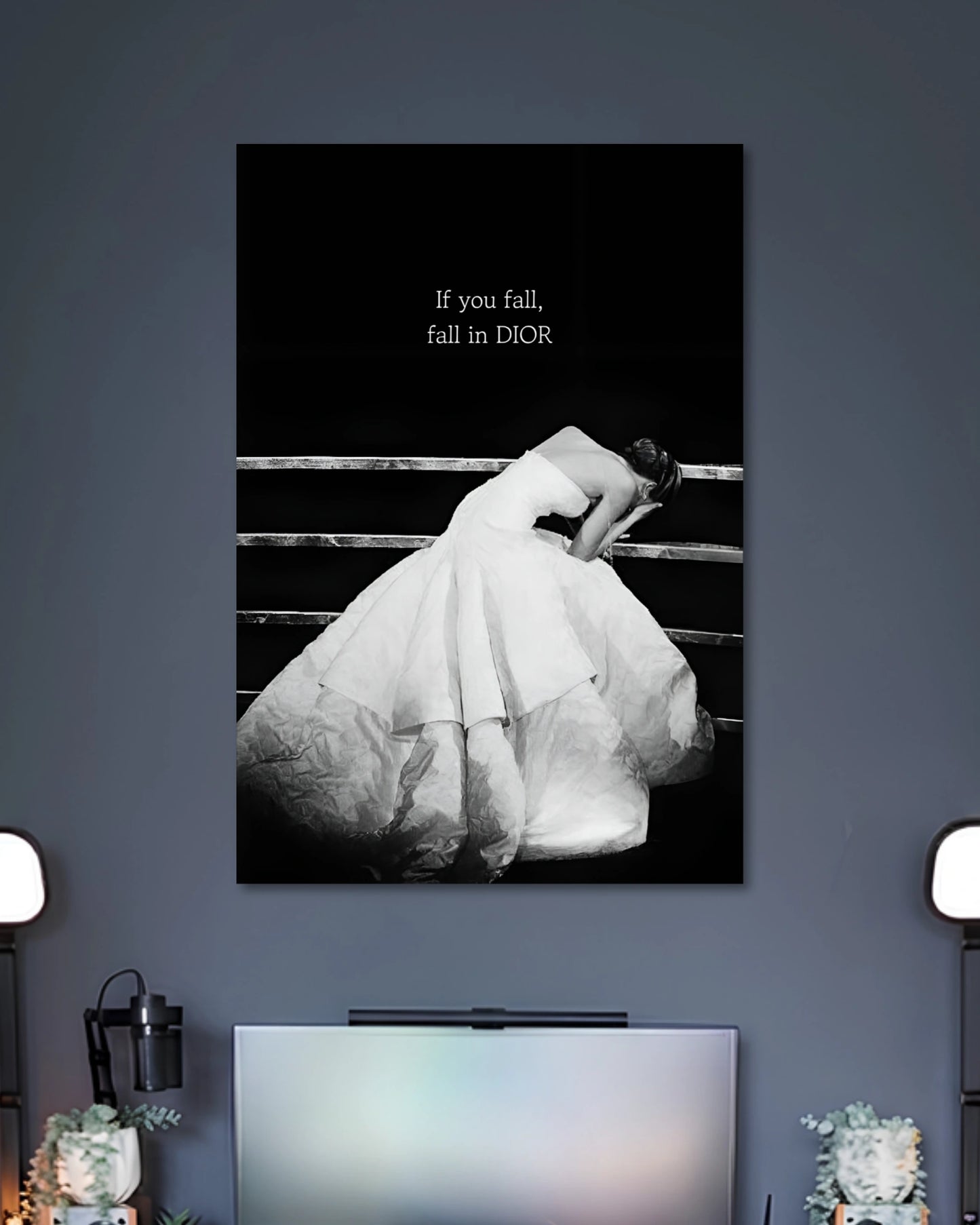 Fall in Dior Fashion Poster artwork with detailed composition 2