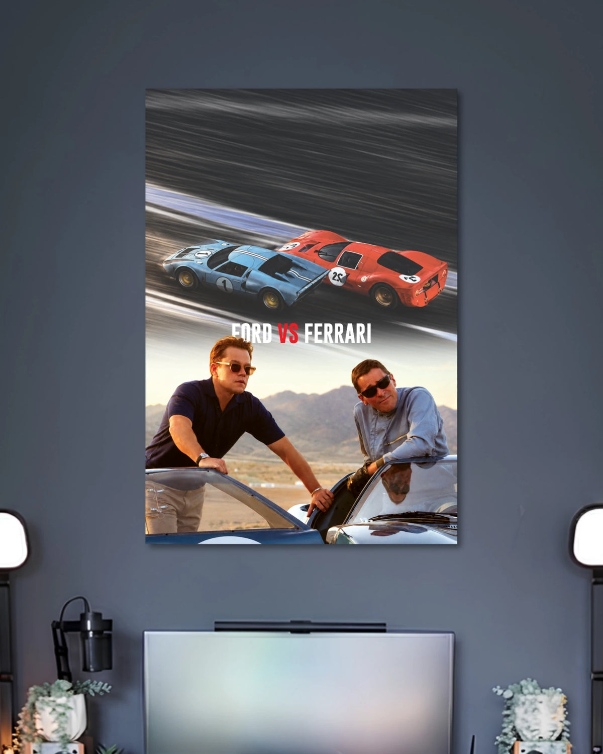 Alternative artwork featuring Ford vs Ferrari Racing Poster
