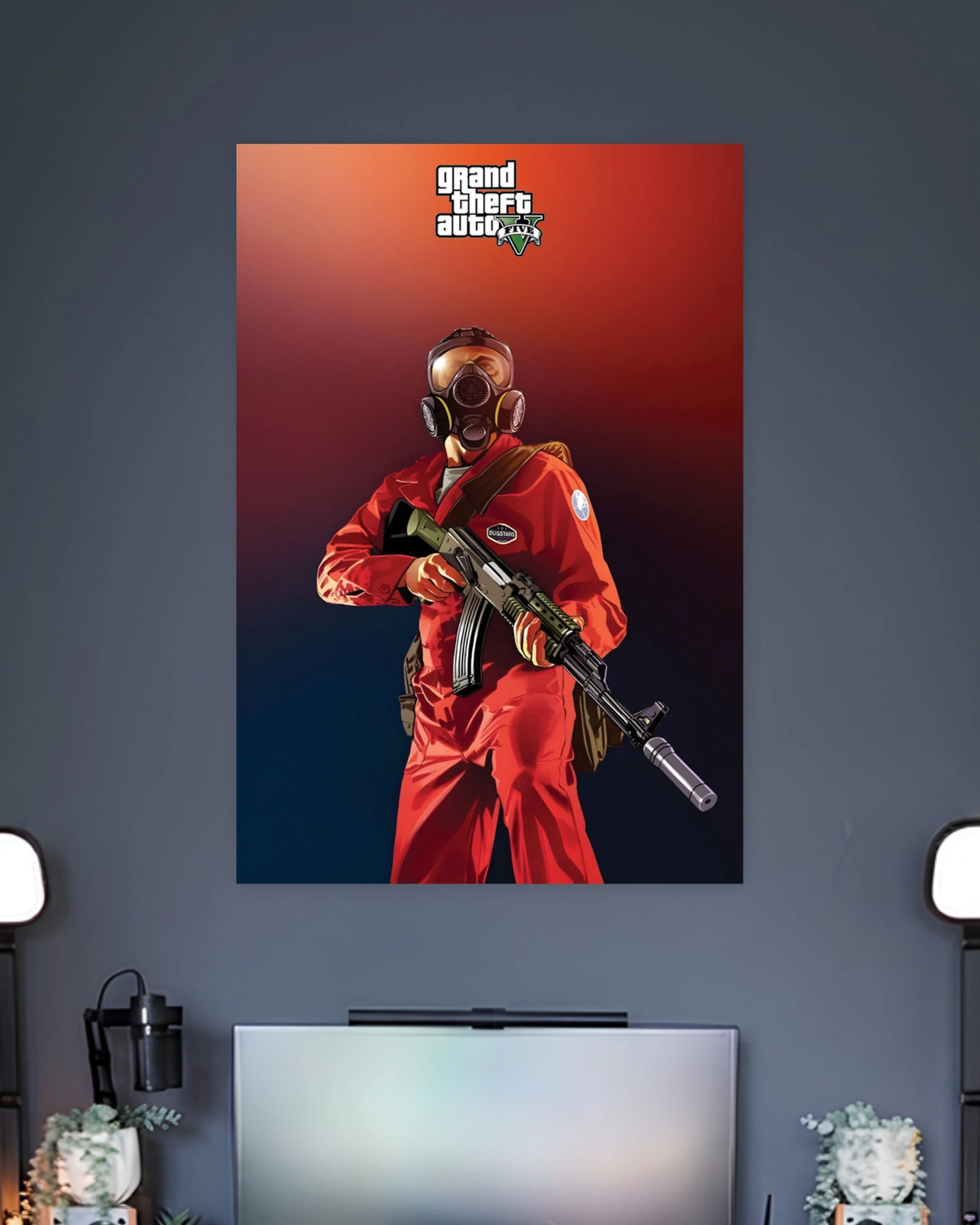 GTA V Heist Gas Mask Poster