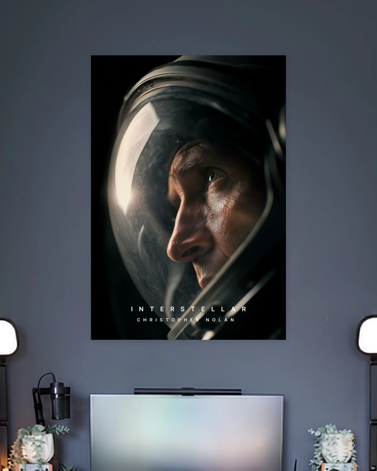 Interstellar Cooper Astronaut Poster artwork with bold detailed composition 2