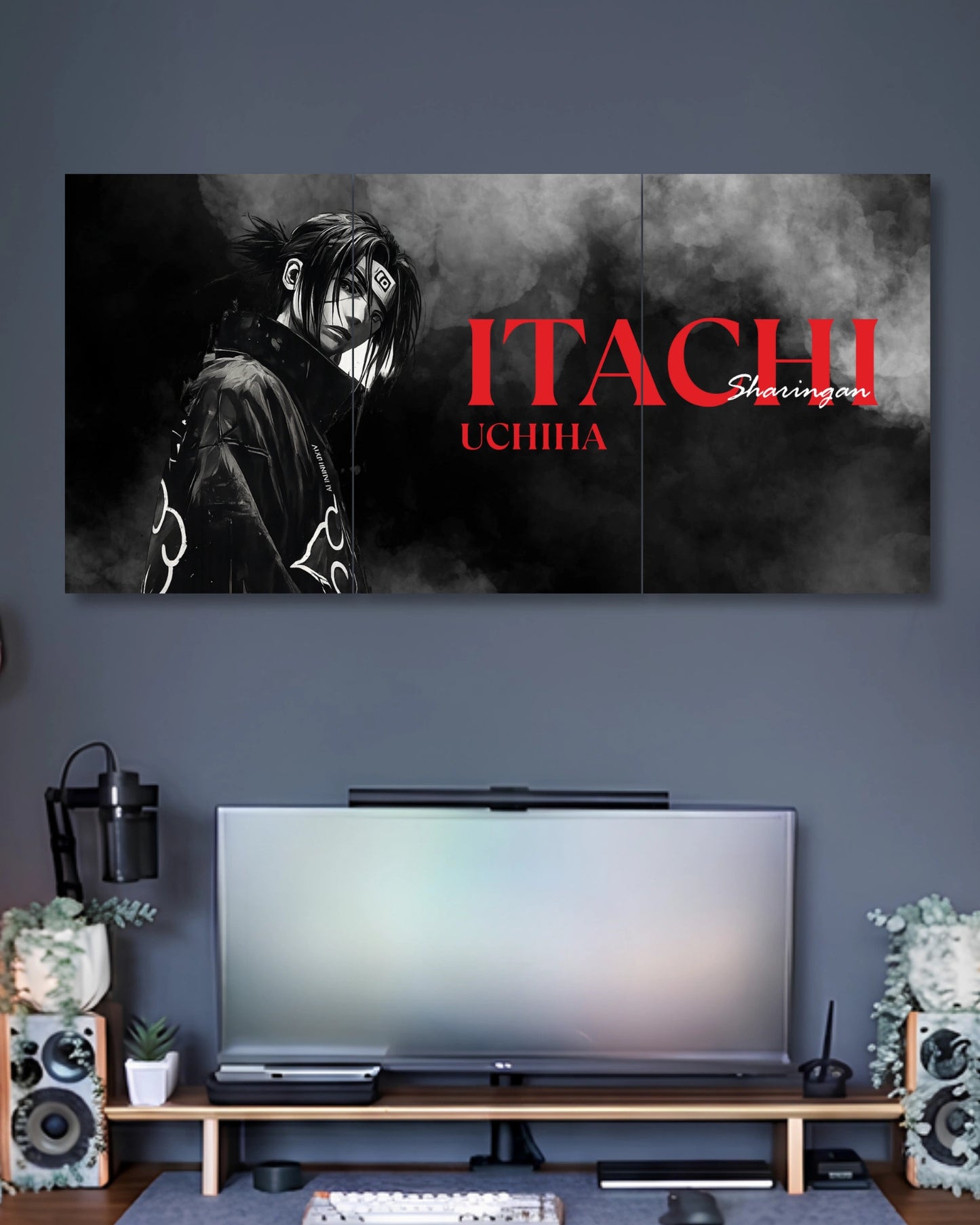 Three-panel Itachi Sharingan 3 Piece Poster Set artwork featuring premium detailed design 2