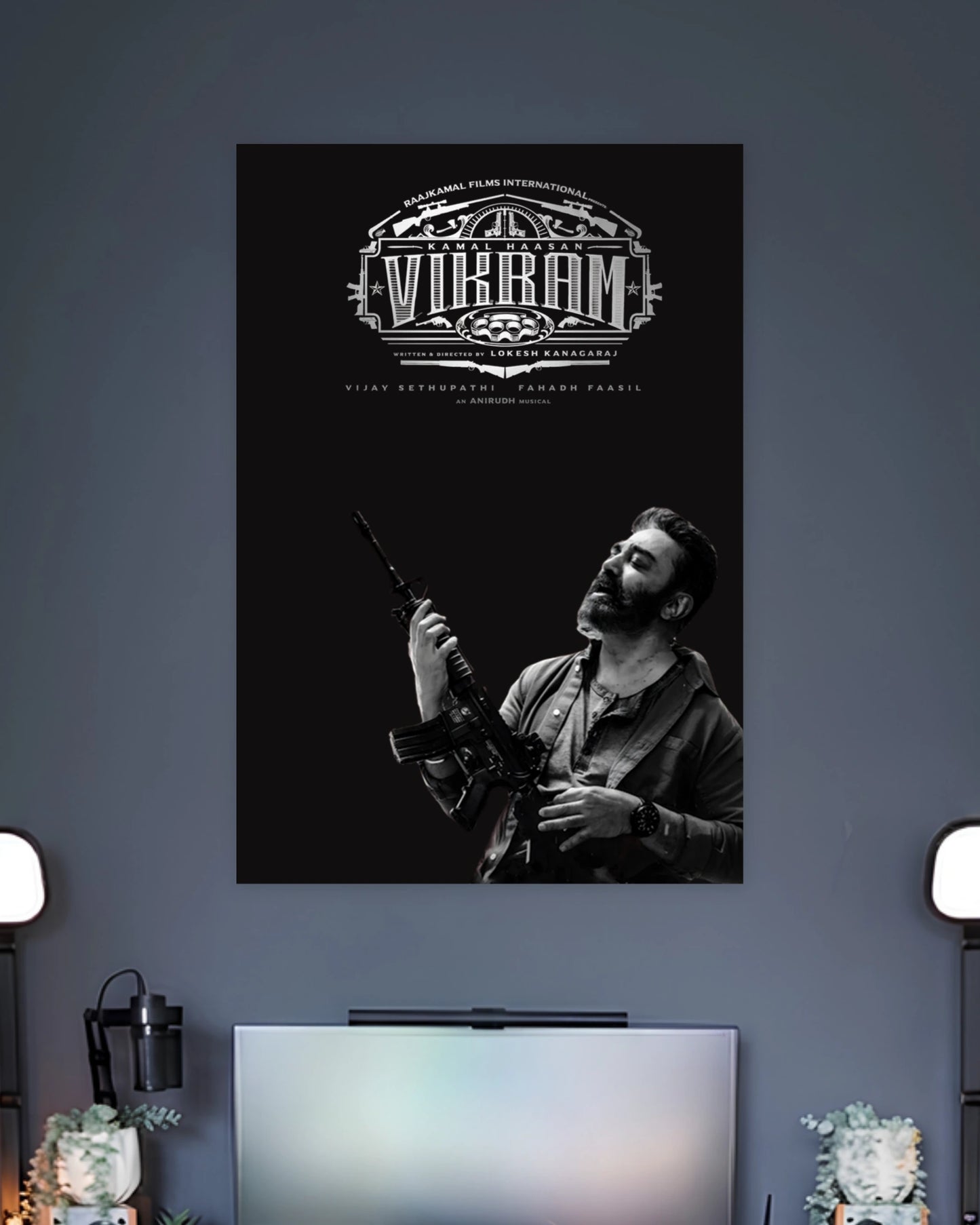 Vikram Monochrome Poster premium artwork 2