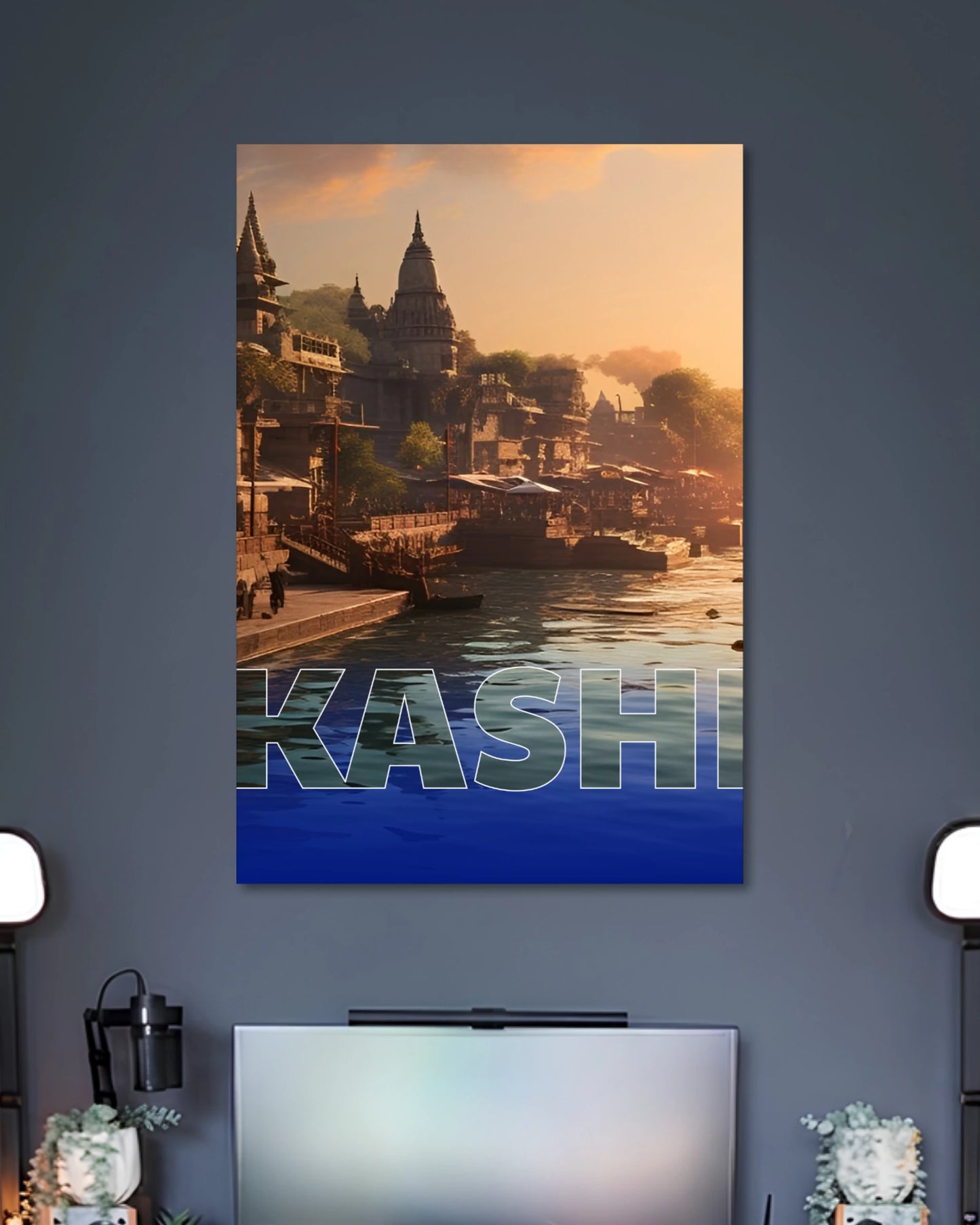 Alternative artwork featuring Kashi Ganga Ghat Sunset Poster