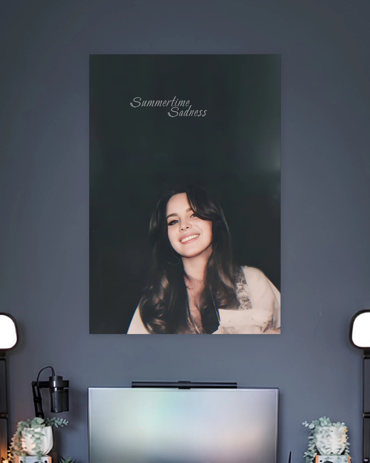 Lana Del Rey Summertime Sadness Poster artwork with bold detailed composition 2