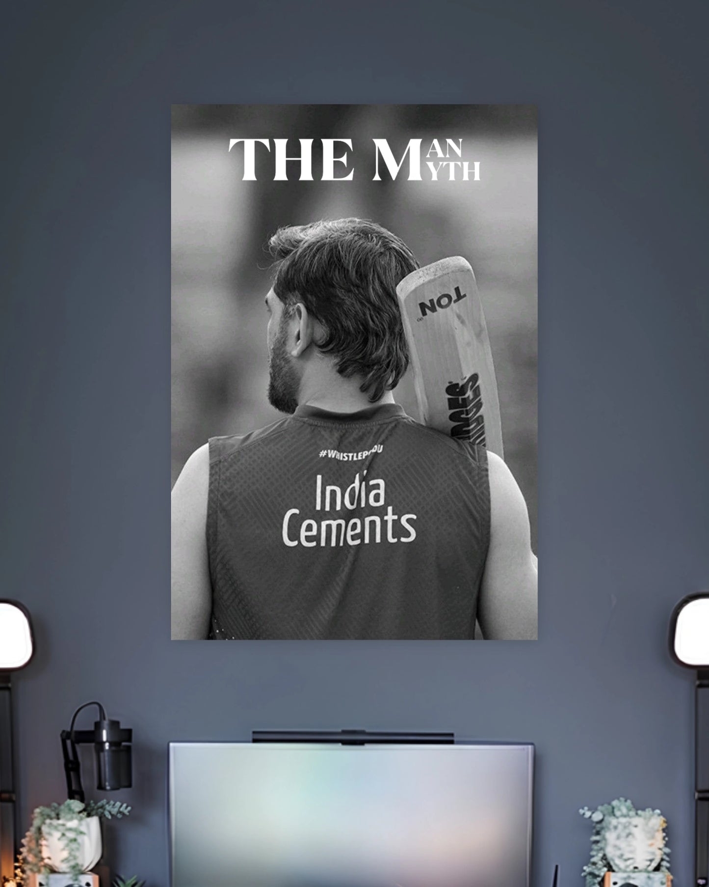 MS Dhoni The Man The Myth Poster premium artwork 2