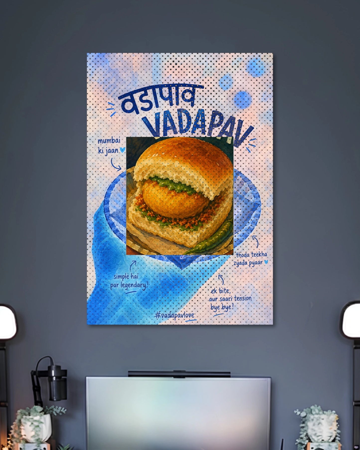 Alternative artwork view of Mumbai Vada Pav Illustration Poster
