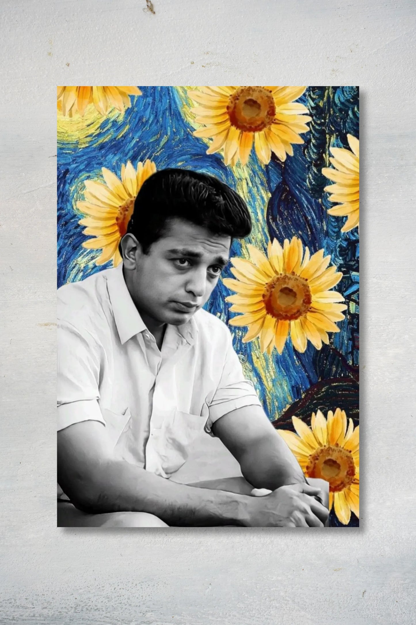Nayakan Kamal Hassan Sunflower Dreamscape Poster