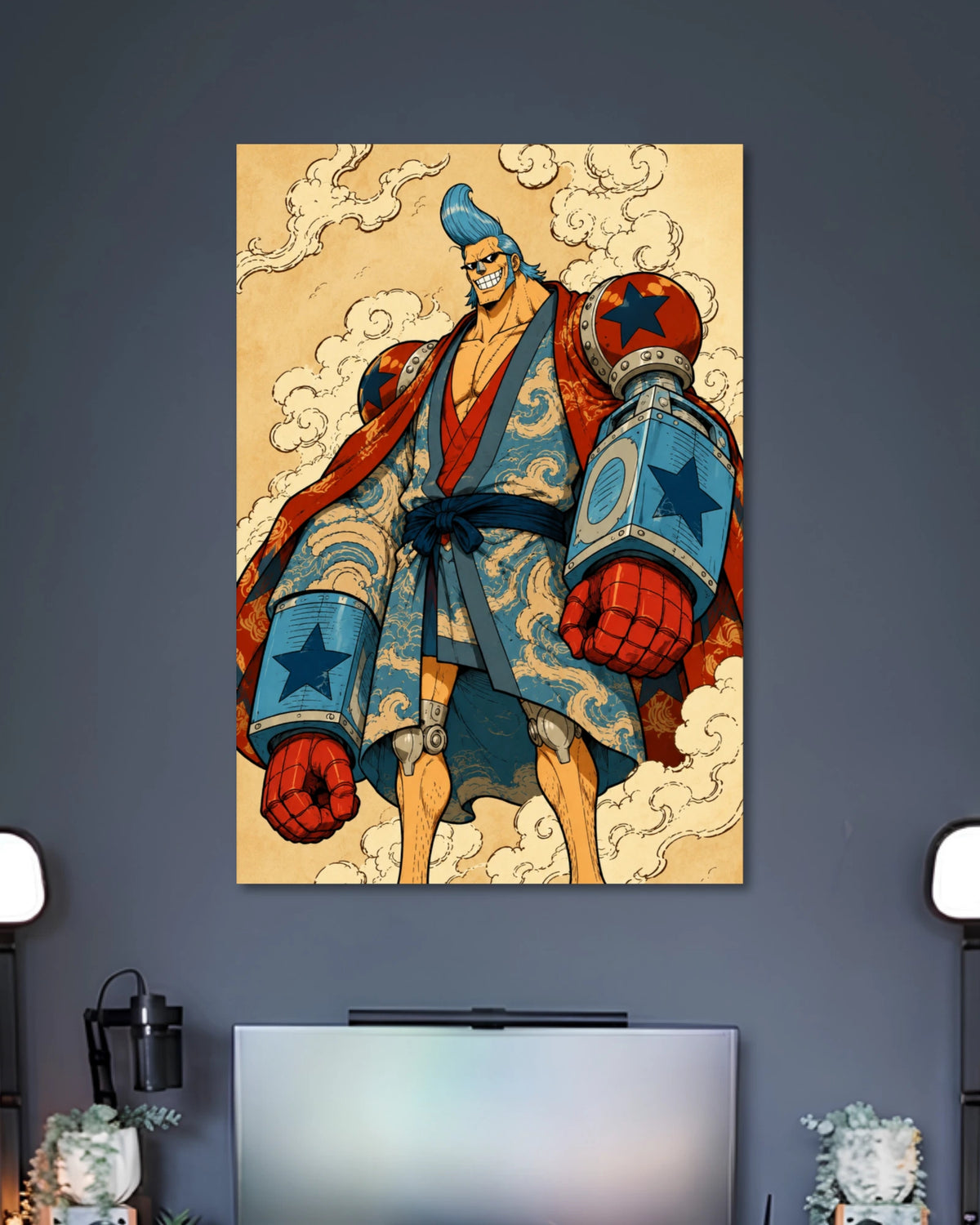 One Piece Franky Japanese Illustration Poster alternative artwork