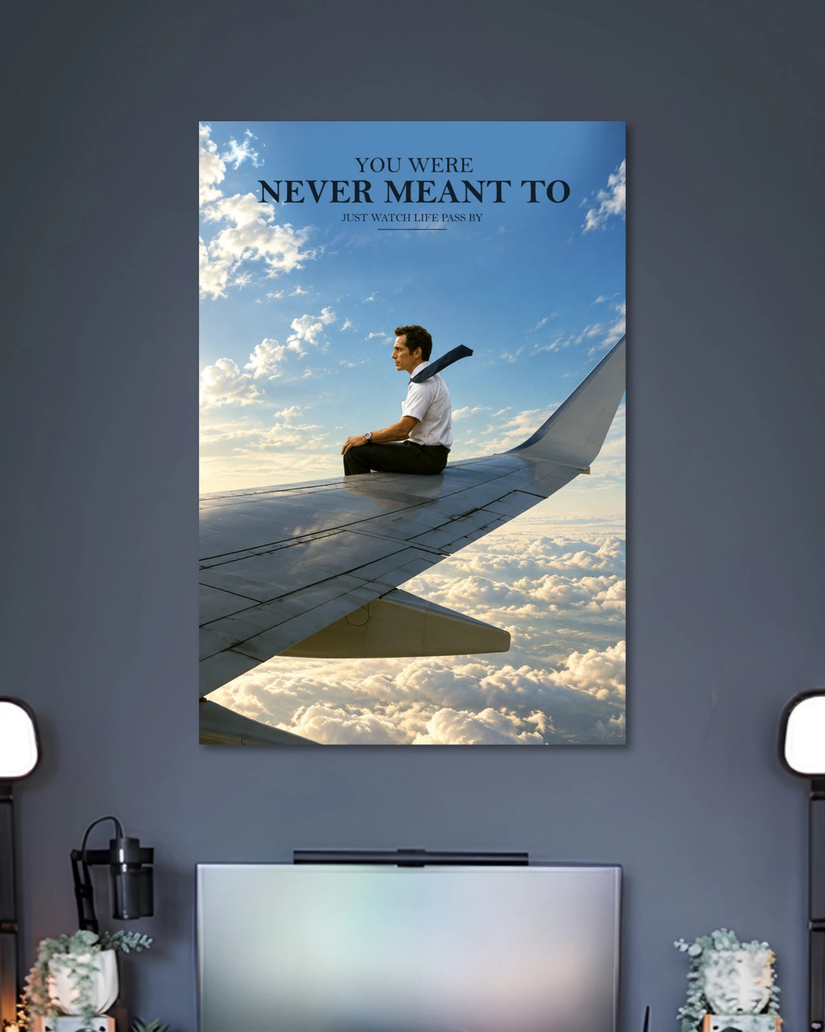 Alternative artwork featuring The Secret Life of Walter Mitty Airplane Wing Poster