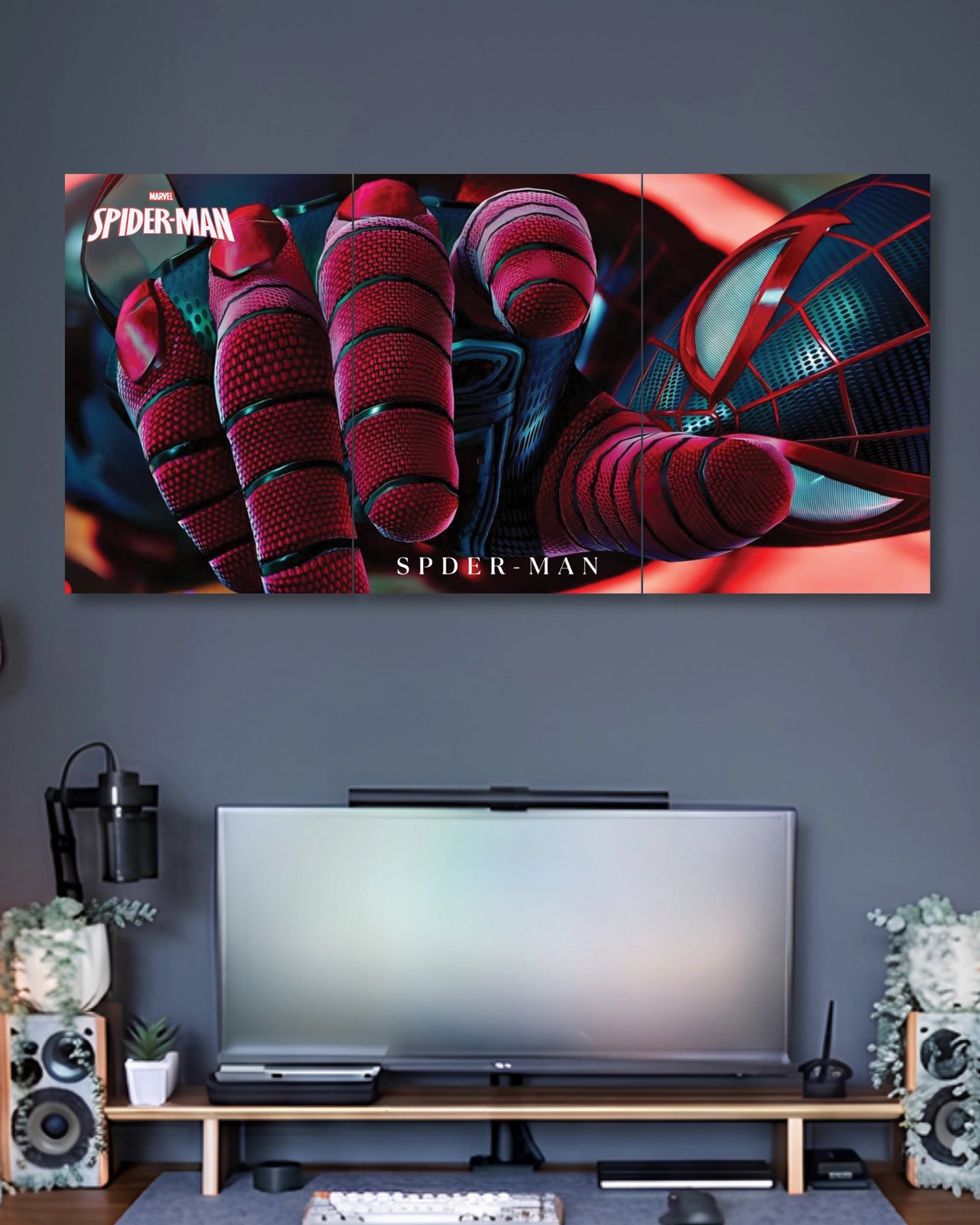 Three-panel Spider-Man Reaching Hand 3 Piece Poster Set artwork featuring premium detailed design 2