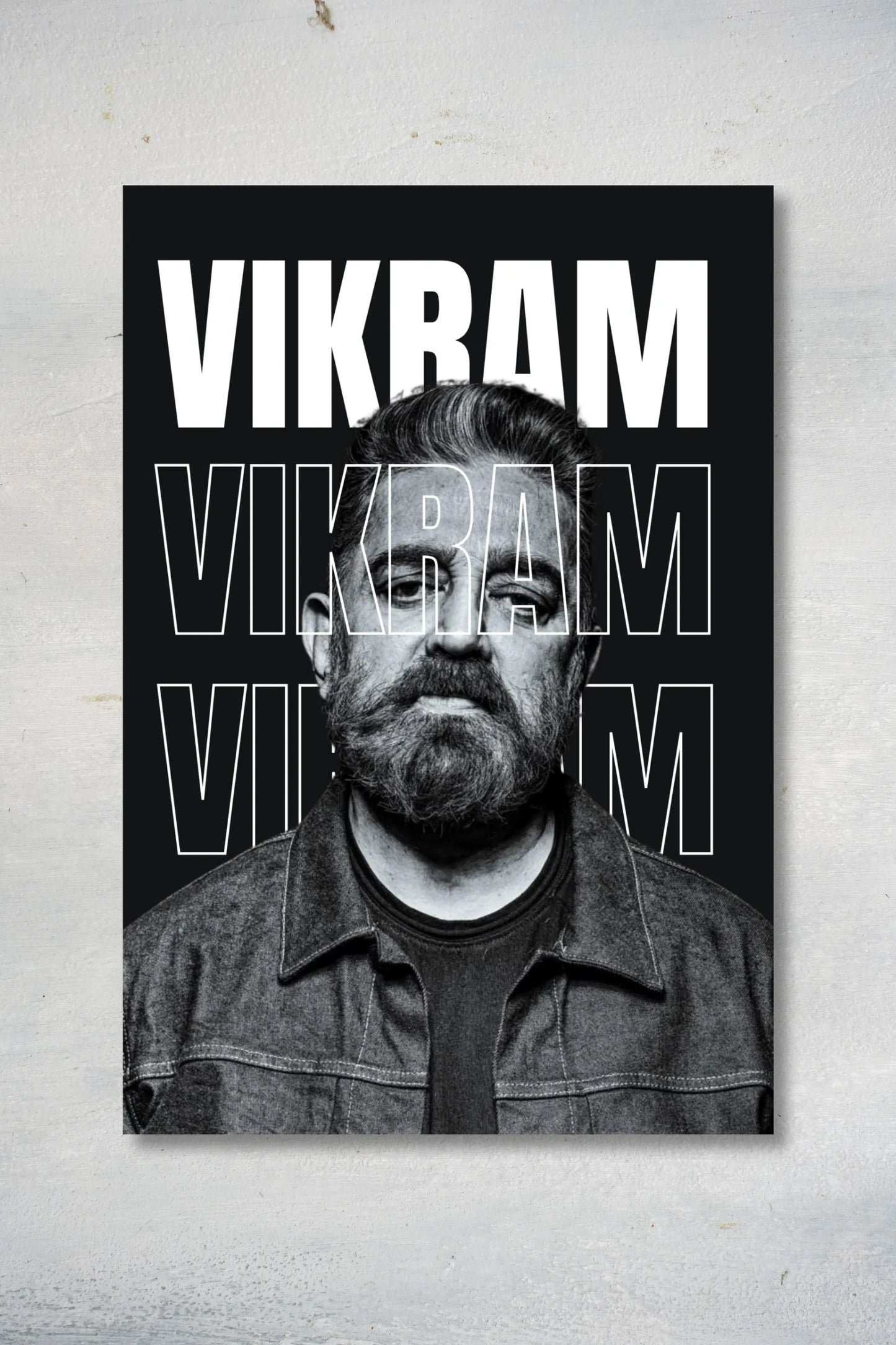 Vikram Movie Typography Poster