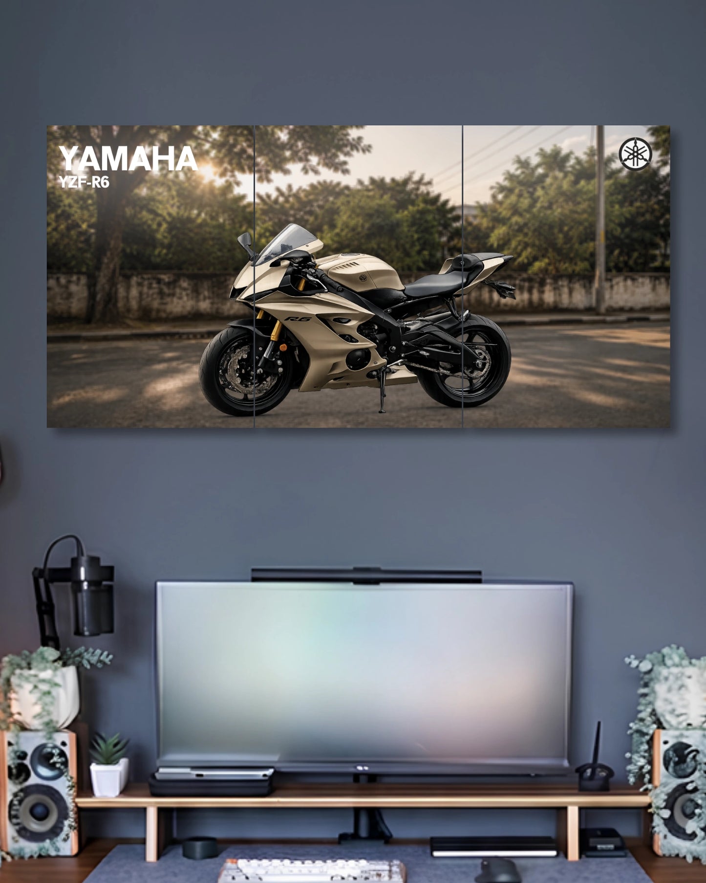Three-panel Yamaha YZF-R6 3 Piece Poster Set artwork featuring premium detailed design 2