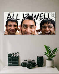 3 Idiots All Is Well 3 Split Poster Set three-panel artwork 1
