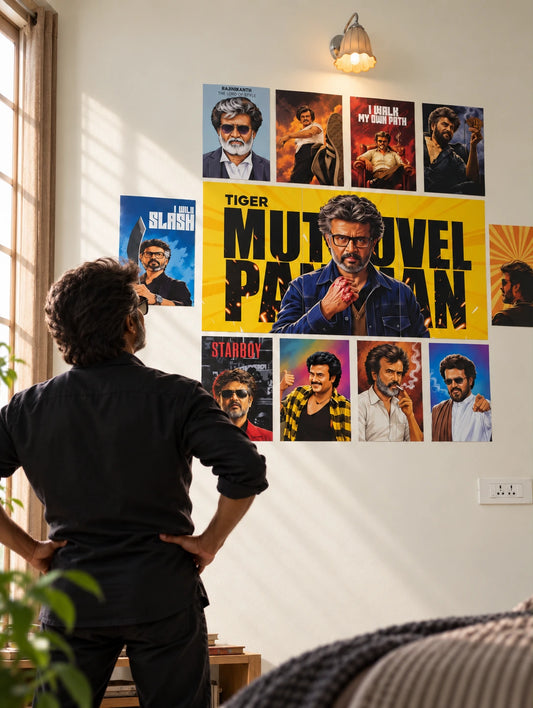 Superstar Rajinikanth Poster Combo Set