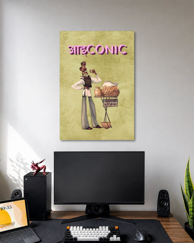 Aad Iconic Pani Puri Poster artwork with detailed composition 1