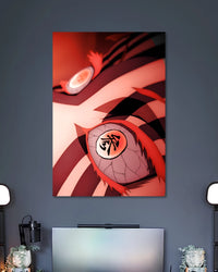 Alternative artwork featuring Akaza Demon Slayer Upper Rank Three Anime Poster
