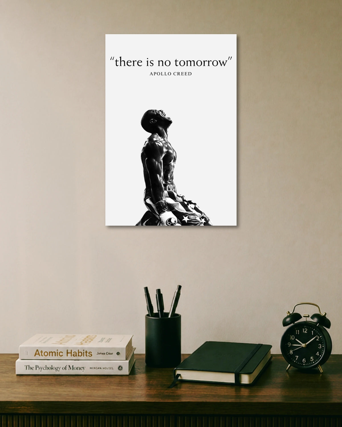 Apollo Creed There Is No Tomorrow Motivational Poster poster artwork