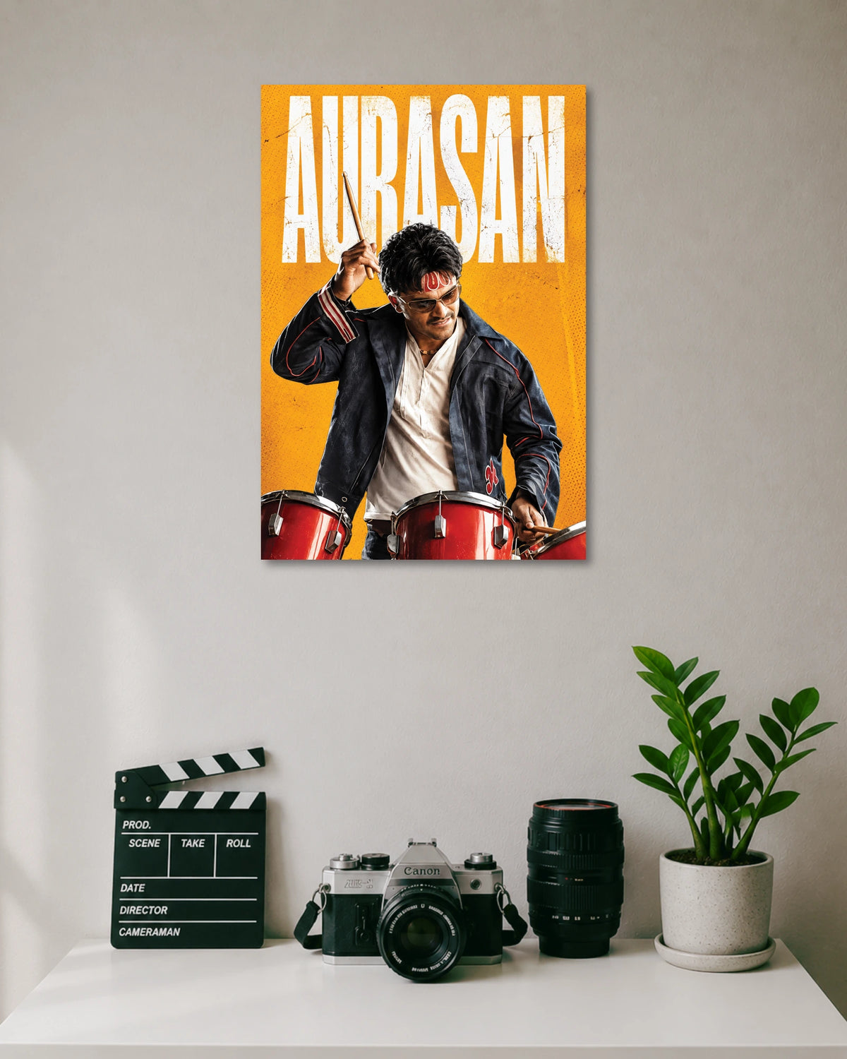 Arasan Silambarasan Drums Mass Tamil Cinema Poster poster artwork