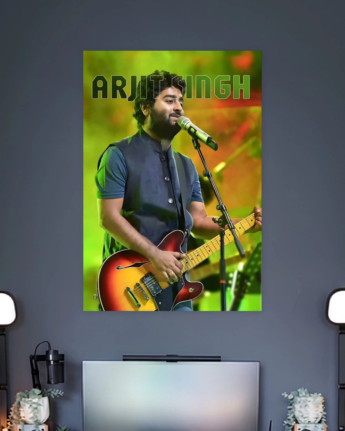 Arijit Singh Live Performance Poster artwork with bold detailed composition 2