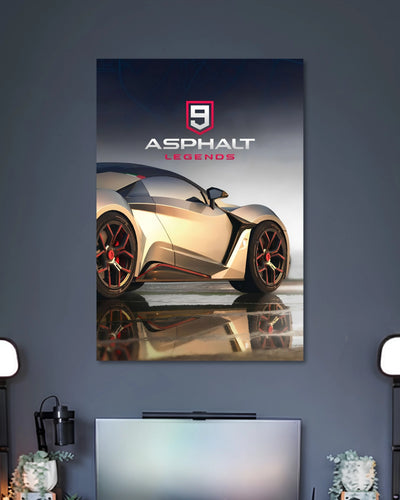 Alternative artwork featuring Asphalt Legends 9 Supercar Gaming Room Wall Poster