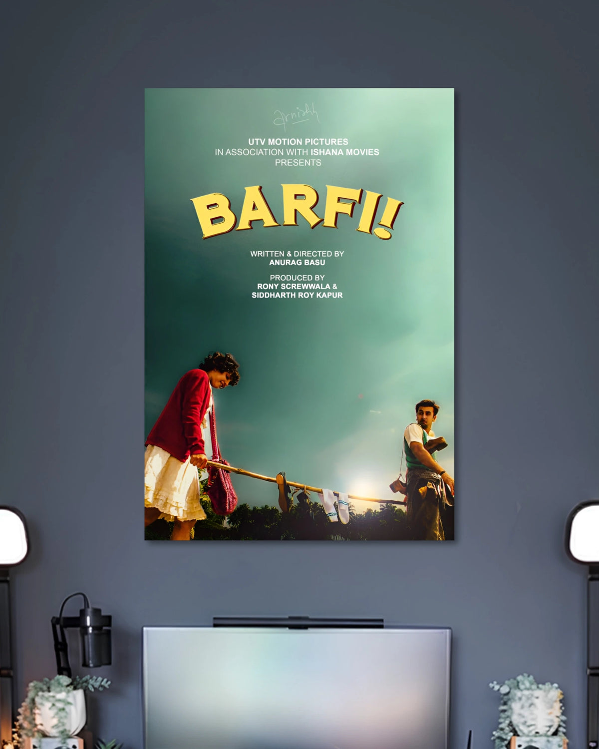 Alternative artwork featuring Barfi! Bollywood Movie Poster