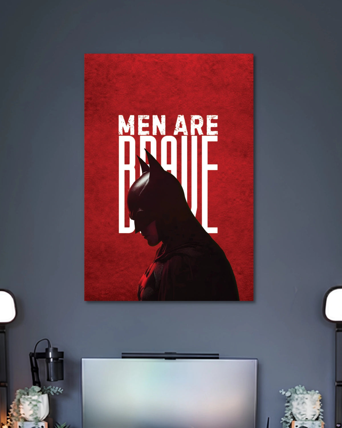 Batman Men Are Brave Poster premium artwork 2