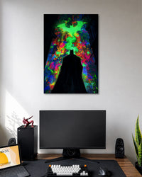 Batman Neon Gotham Design poster artwork