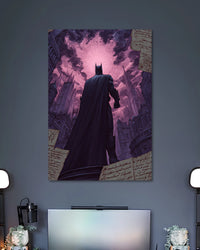Alternative artwork featuring Batman Purple City Comic Book Style Wall Poster