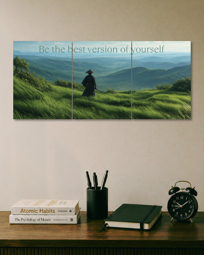 Be the Best Version of Yourself 3 Piece Split Wall Art three-panel artwork 1