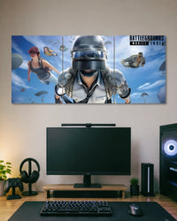 BGMI Skydrop 3 Piece Split Poster three-panel artwork 1