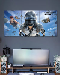 BGMI Skydrop 3 Piece Split Poster three-panel artwork 2