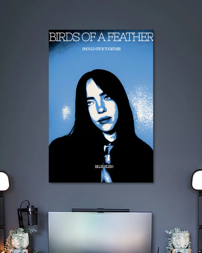 Alternative artwork featuring Billie Eilish Birds of a Feather Poster