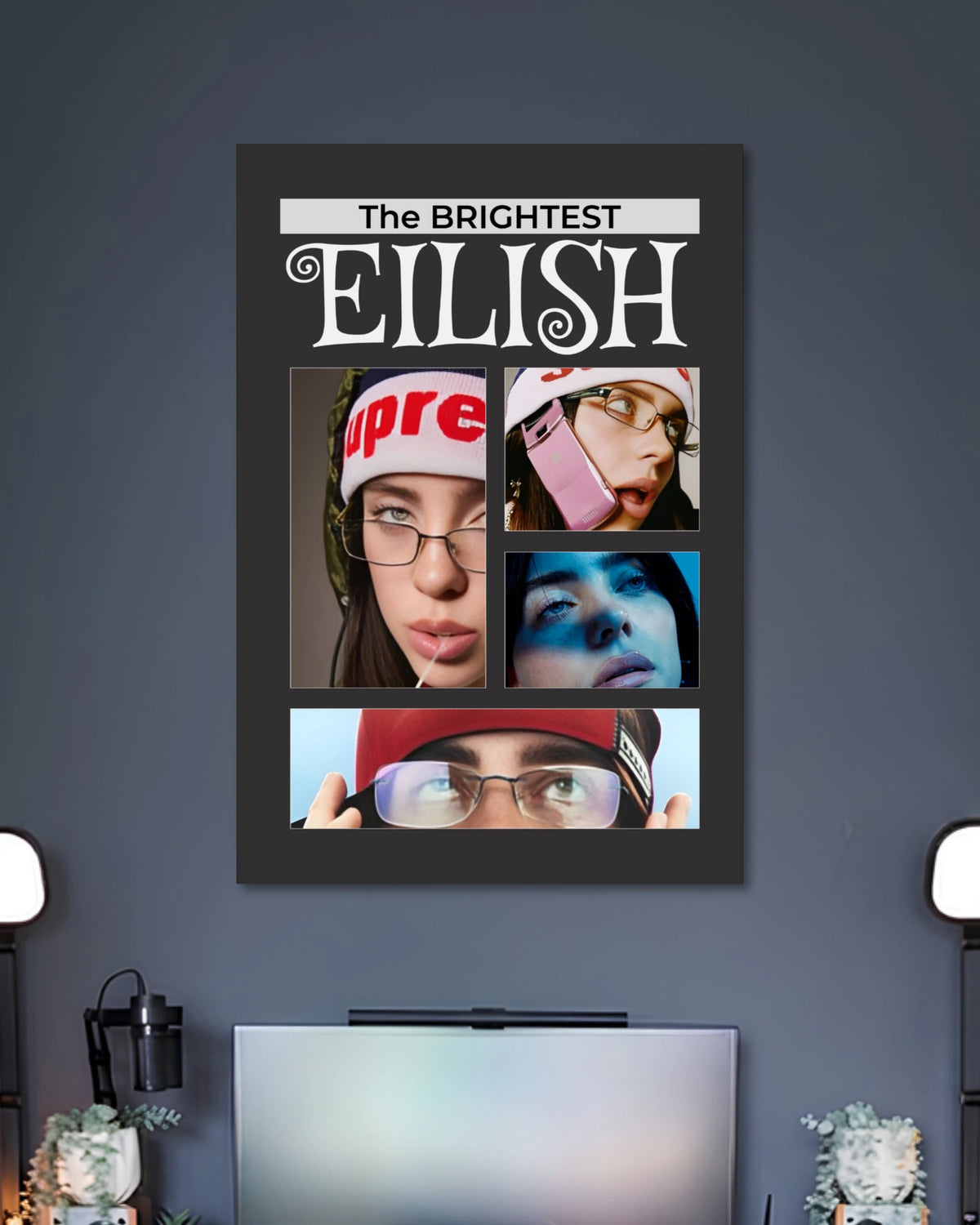 Alternative artwork featuring Billie Eilish The Brightest Magazine Style Music Poster