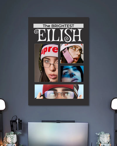 Alternative artwork featuring Billie Eilish The Brightest Magazine Style Music Poster