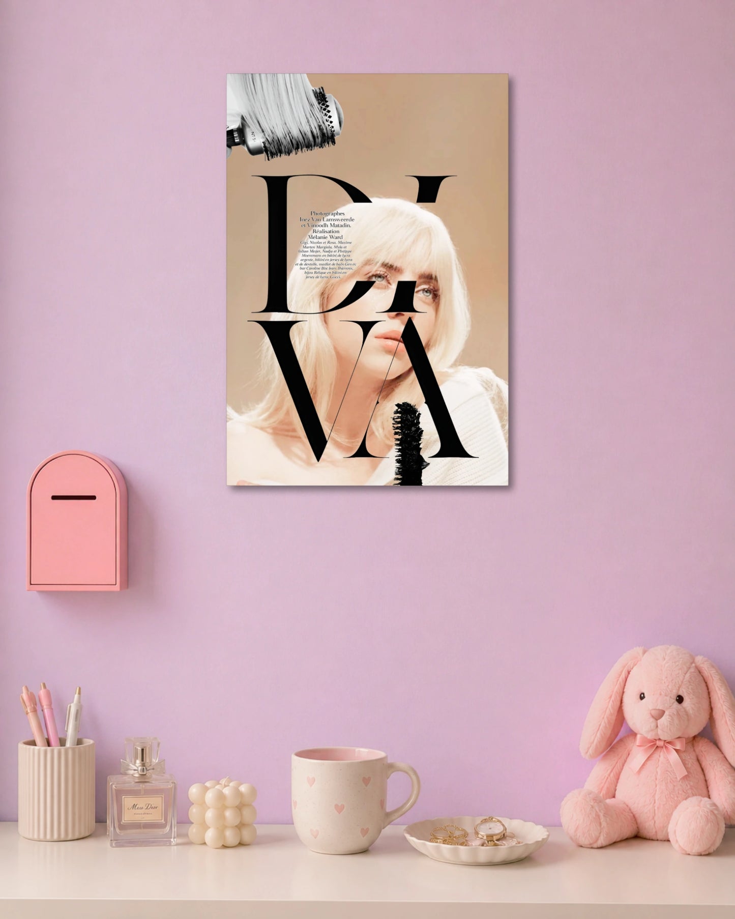Billie Eilish Editorial Poster artwork with detailed composition 1