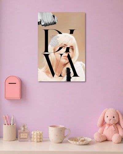 Billie Eilish Editorial Poster artwork with detailed composition 1