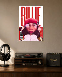Billie Eilish Red Life Magazine Style Poster poster artwork