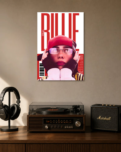 Billie Eilish Red Life Magazine Style Poster poster artwork