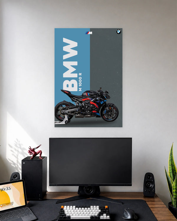 BMW M1000R Side Profile Poster