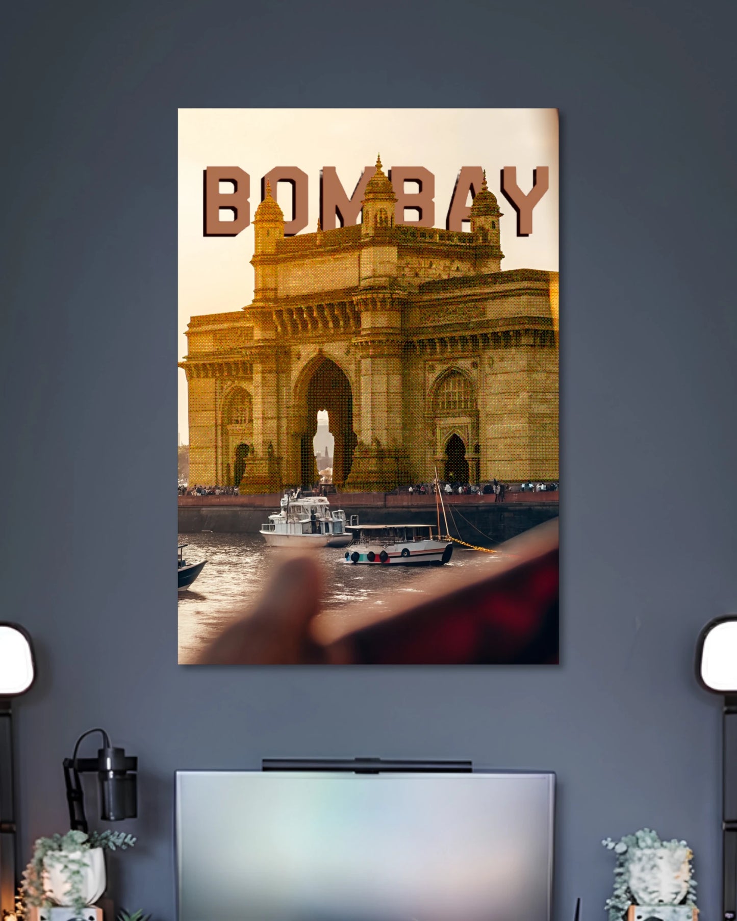 Alternative artwork featuring Bombay Gateway of India Vintage Poster