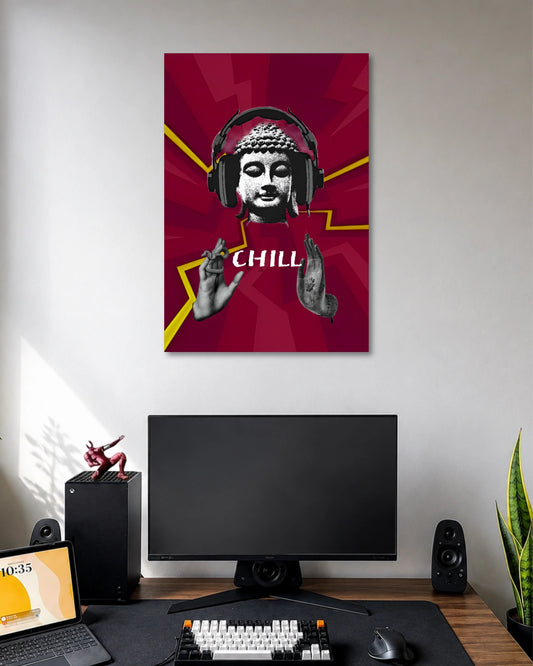 Buddha Chill Aesthetic Poster poster artwork