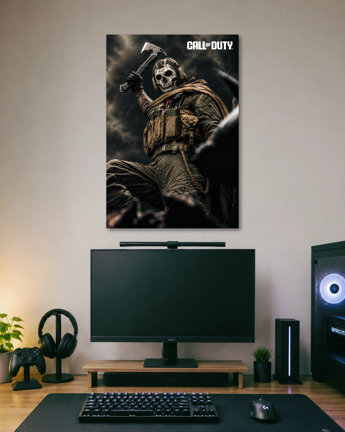 Call of Duty Ghost Poster artwork with bold detailed composition 1