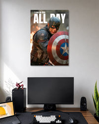 Captain America I Can Do This All Day Poster poster artwork
