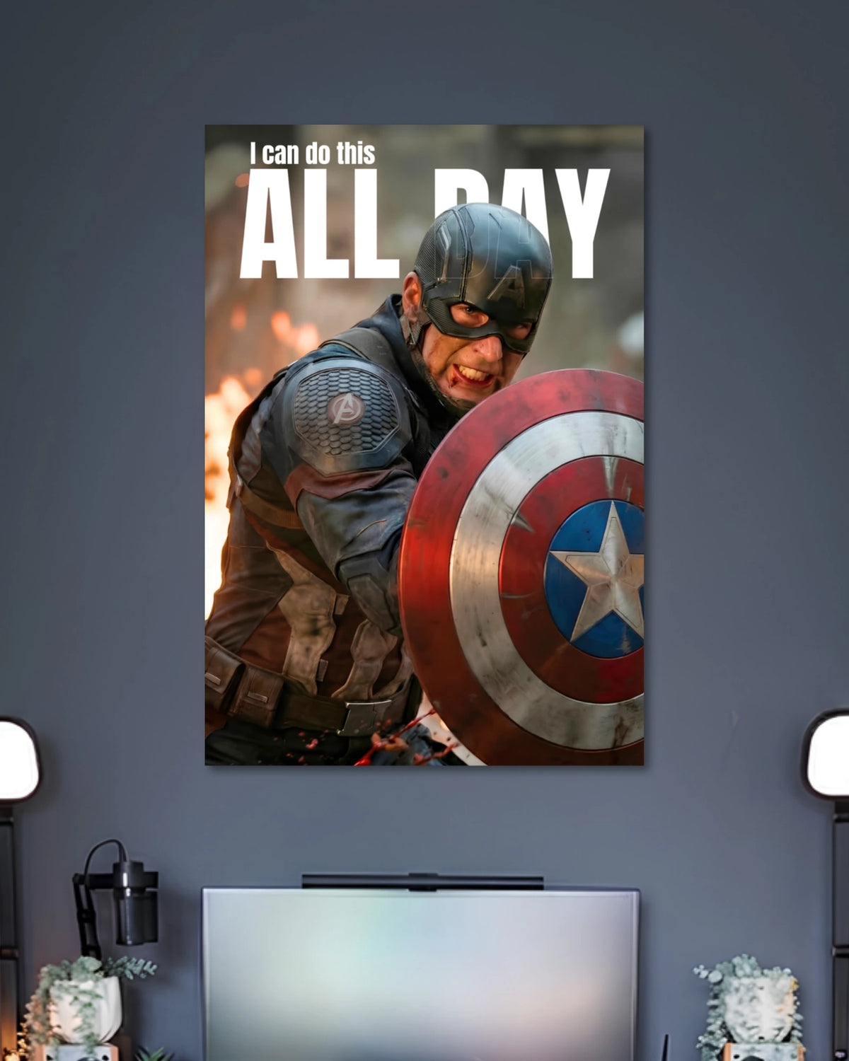 Alternative artwork featuring Captain America I Can Do This All Day Poster