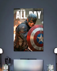 Alternative artwork featuring Captain America I Can Do This All Day Poster