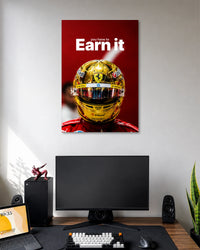 Charles Leclerc Earn It Ferrari F1 Poster poster artwork