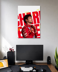 Charles Leclerc Ferrari Crown Racing Poster poster artwork