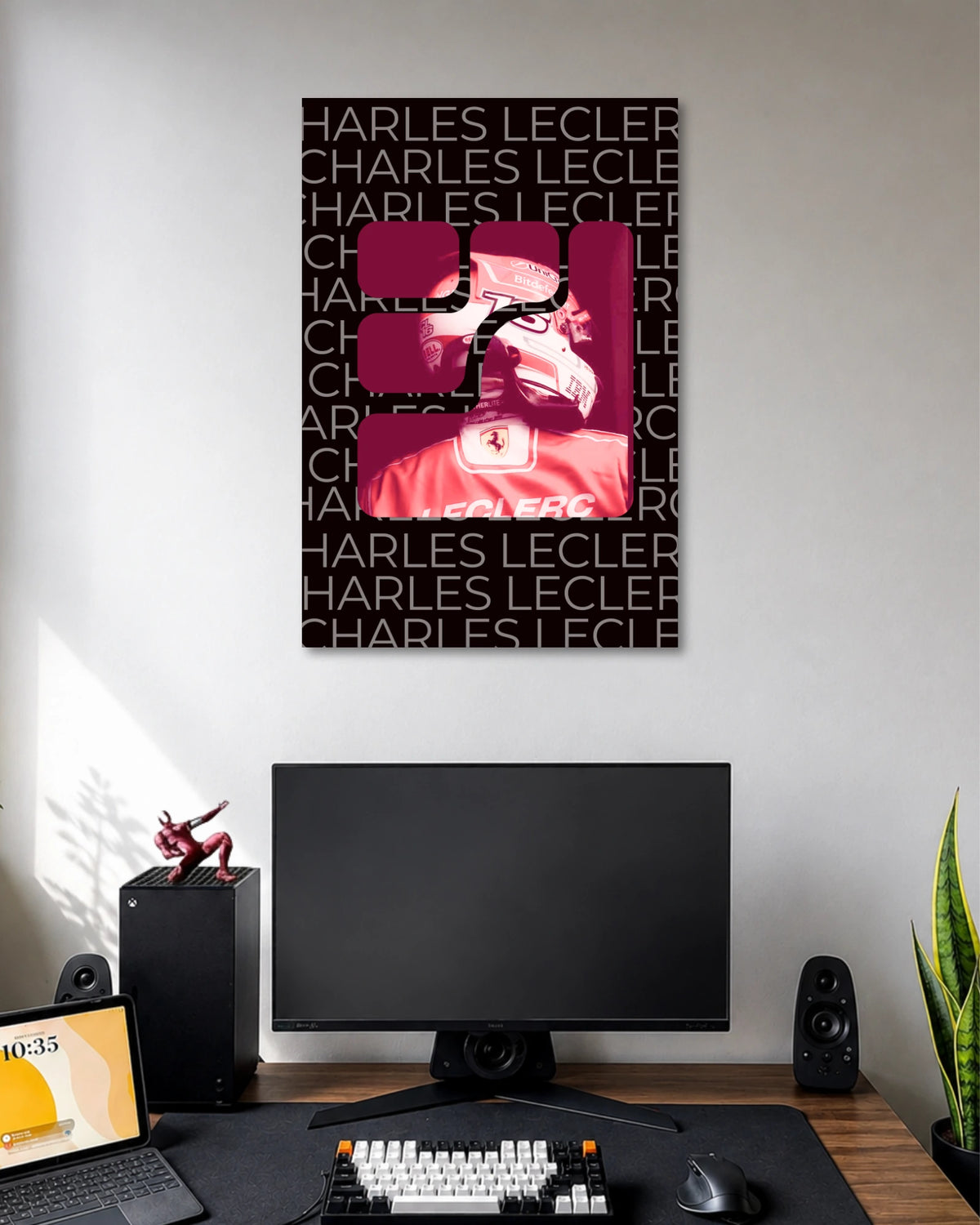 Charles Leclerc Ferrari Formula 1 Racing Poster poster artwork