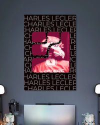 Alternative artwork featuring Charles Leclerc Ferrari Formula 1 Racing Poster